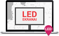 LED media ekranai naujoje svetainėje