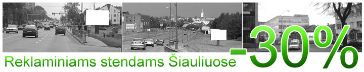 REKLAMINIŲ STENDŲ NUOMA